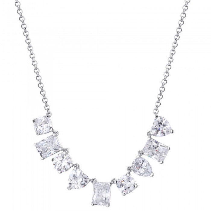 Collana Rosato con zirconi in argento 925 Gemma RZGE04