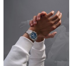 Maurice Lacroix AIKON Quartz Chronograph blu 42mm AI1118-SS002-430-1