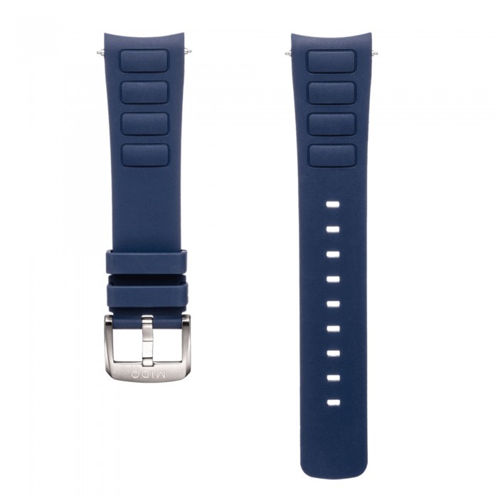 Cinturino in gomma blu per MIDO multifort tv big date M603018728