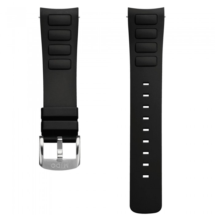 Cinturino in gomma nero per MIDO multifort tv big date M852018741