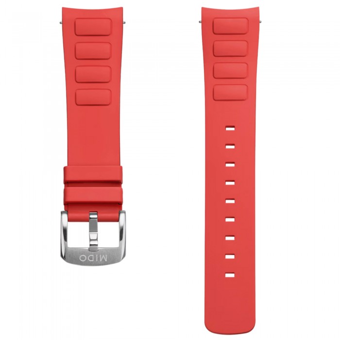 Cinturino in gomma rosso per MIDO multifort tv big date M852019158