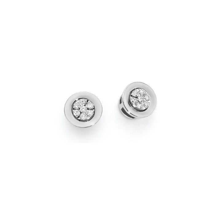 Orecchini in oro bianco18Kt con diamanti LOL11299.008 DonnaOro Luce