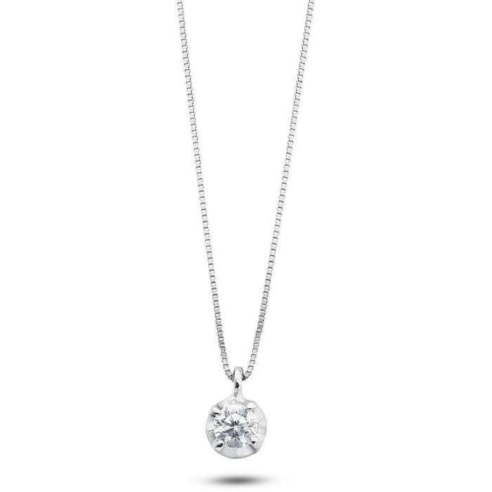 Pendente punto luce con zircone in oro 18Kt AGZ 393 Ambrosia