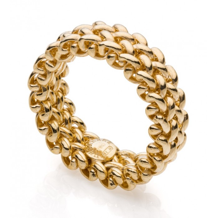 Anello Chicco in argento 925 dorato 711ECA0180000-6258 UNOAERRE