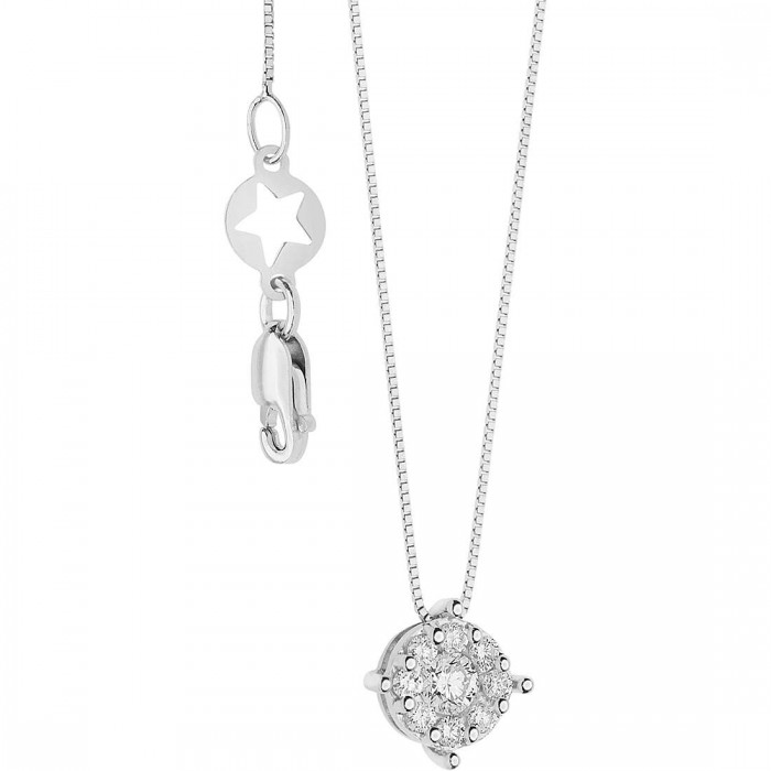 Girocollo in Oro 18Kt e Diamanti collezione Rose di Diamanti GLB 1609 COMETE GIOIELLI