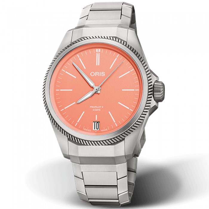 Oris ProPilot X Calibre 400 Salmone 01 400 7778 7158-07 7 20 01TLC