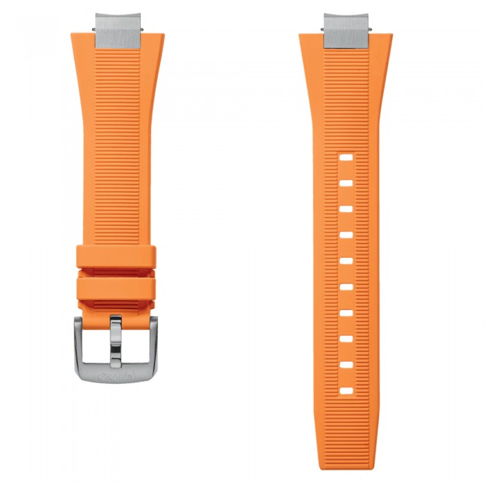 Cinturino in gomma arancio per MIDO Multifort 8 two crowns M852019672