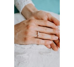 Trilogy Bicolore in Oro 18Kt e Diamanti ANB 2591 COMETE GIOIELLI