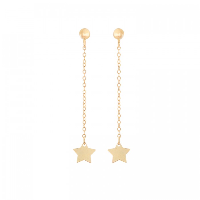 Orecchini pendenti in oro giallo 9Kt con stella KAOZ 004 Ambrosia