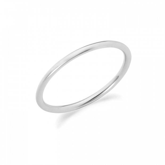 Anello in oro bianco 9Kt fedina sottile KAAZ 032 Ambrosia