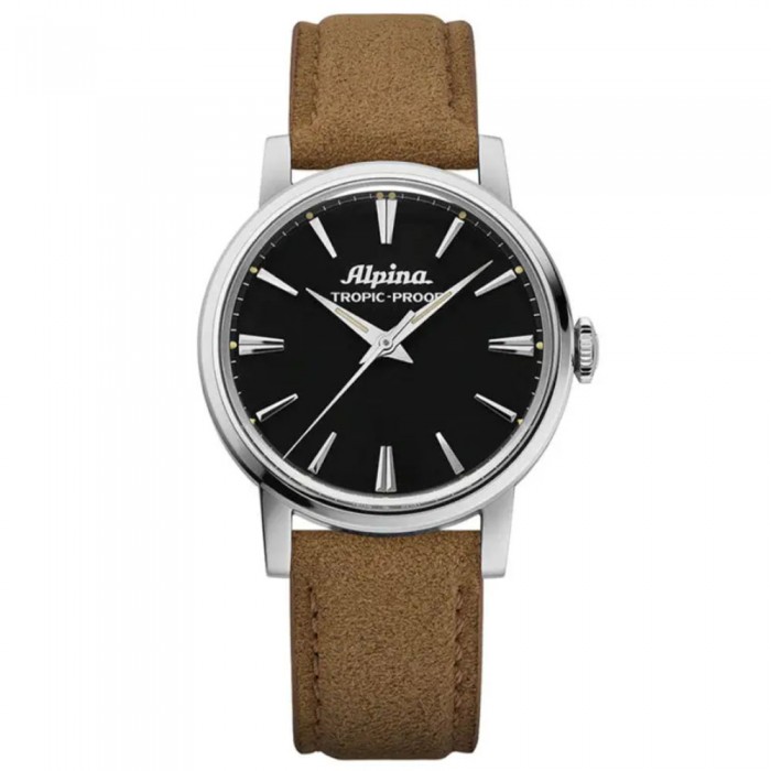 Alpina Heritage Tropic-Proof AL-480B2H6 – 34 mm, Carica Manuale, Quadrante Nero