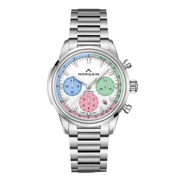 Norqain Freedom 60 Chrono “Enjoy Life” – 40 mm, Edizione Speciale, Quadrante Bianco N2201.19S01.C01