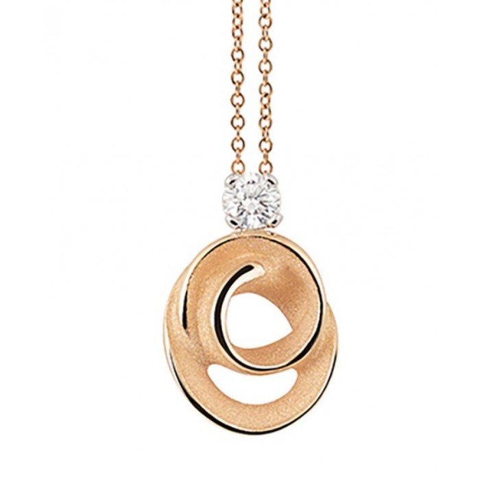 Pendente Dune Assolo in oro orange apricot 18Kt con diamante GPE3696J Annamaria Cammilli
