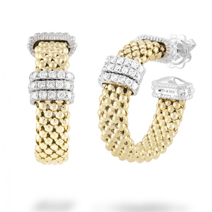 Orecchini Rio con diamanti in oro 18Kt M6105RB3 Piero Milano Gioielli