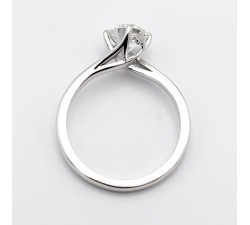 Anello Solitario Valentine con Diamante 0,90 ct Oro Bianco 18 kt - DIENNECI GIOIELLI