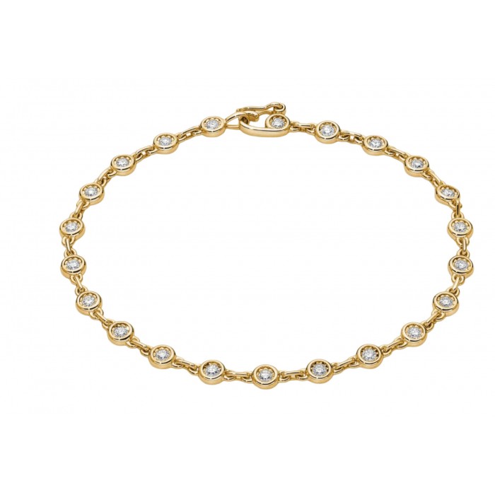 Bracciale snodato con diamanti in oro 18Kt DBF12973.S066 DonnaOro Jewels