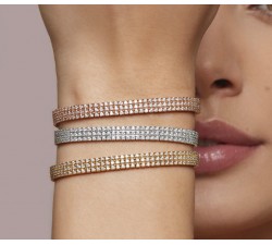 Bracciale Tennis triplo con diamanti in oro 18Kt DBF11141.305 DonnaOro Jewels