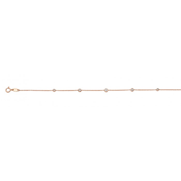 Bracciale Vivace con diamanti in oro rosso 18Kt  LBF12259.005 DonnaOro Luce