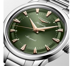 Quadrante verde lucido Longines Conquest Heritage