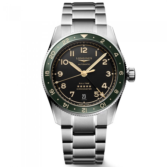 Longines Spirit Zulu Time 39 mm Antracite GMT Ref. L3.802.4.63.6