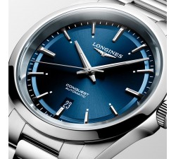 Longines Conquest 41 mm quadrante blu soleil