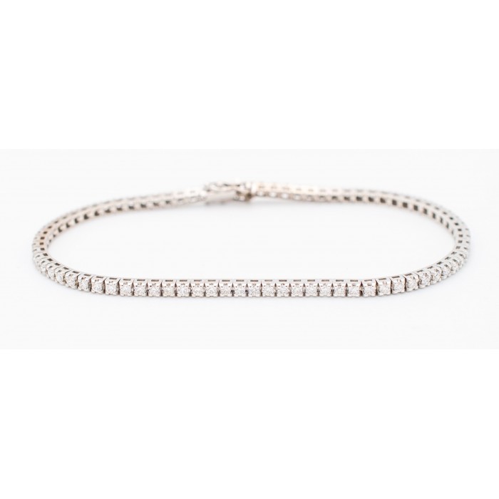 Bracciale Tennis Diamanti Ct.1,20 F VS in oro 18Kt - DIENNECI GIOIELLI