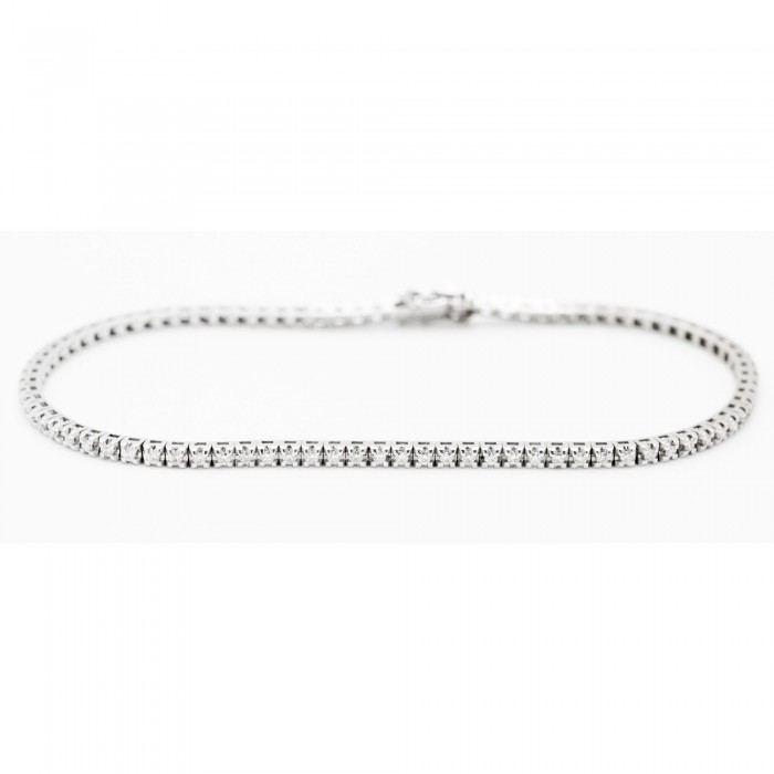 Bracciale Tennis Diamanti Ct. 0,86 F VS in oro 18Kt - DIENNECI GIOIELLI