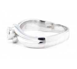 Anello solitario diamante Ct.0,11 in oro 18Kt - DIENNECI GIOIELLI