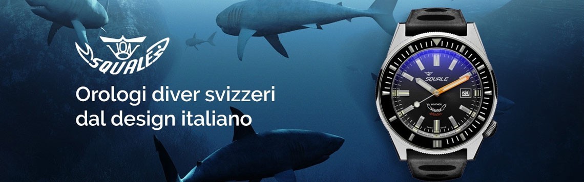 Orologi Squale da Uomo | Diver Professionali Swiss Made | Dienneci Gioielli